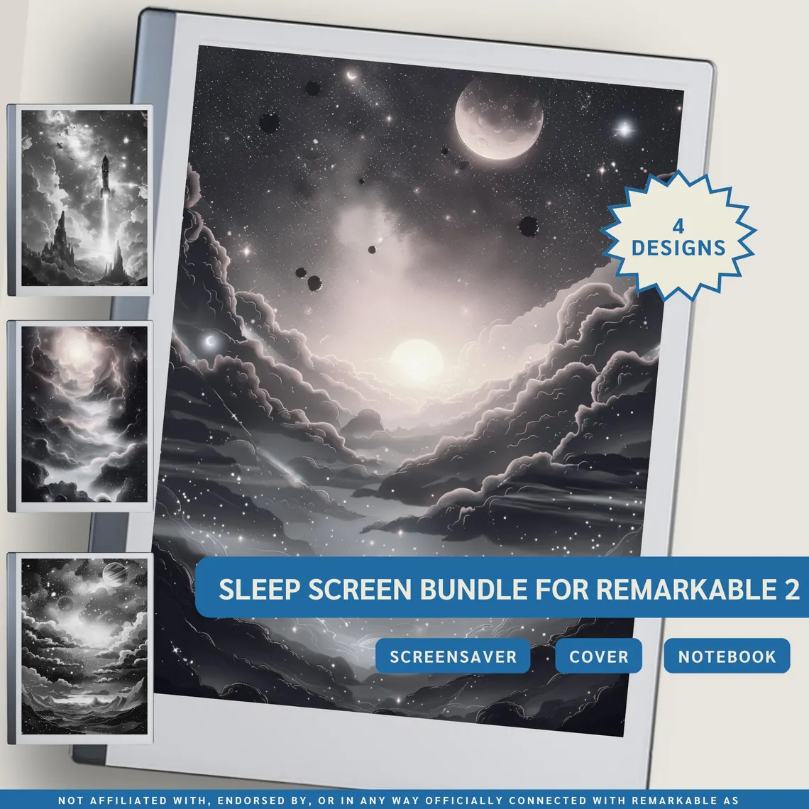 Space Sleep Screen Template Bundle