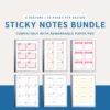 pink sticky notes bundle for remarkable