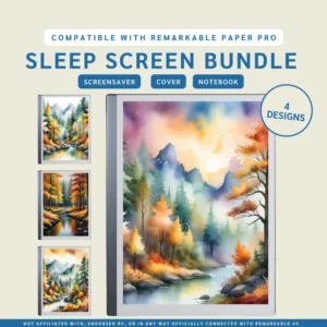 forest sleep screen bundle for remarkable