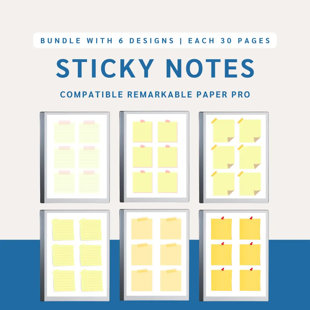 Yellow Sticky Notes Bundle